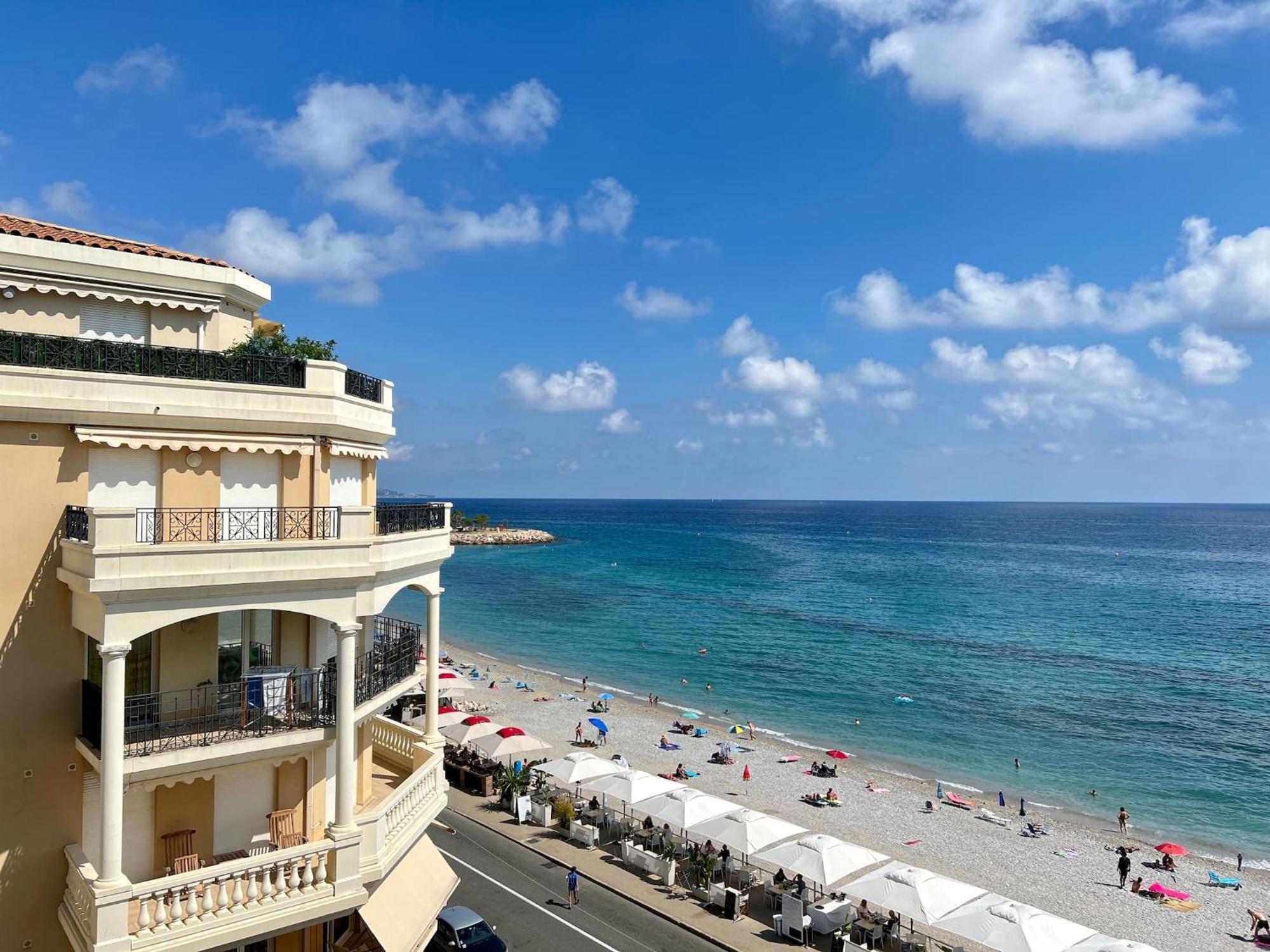 'Le Victoria Beach' Vue Mer Plein Centre, Spacieux Menton Eksteriør bilde