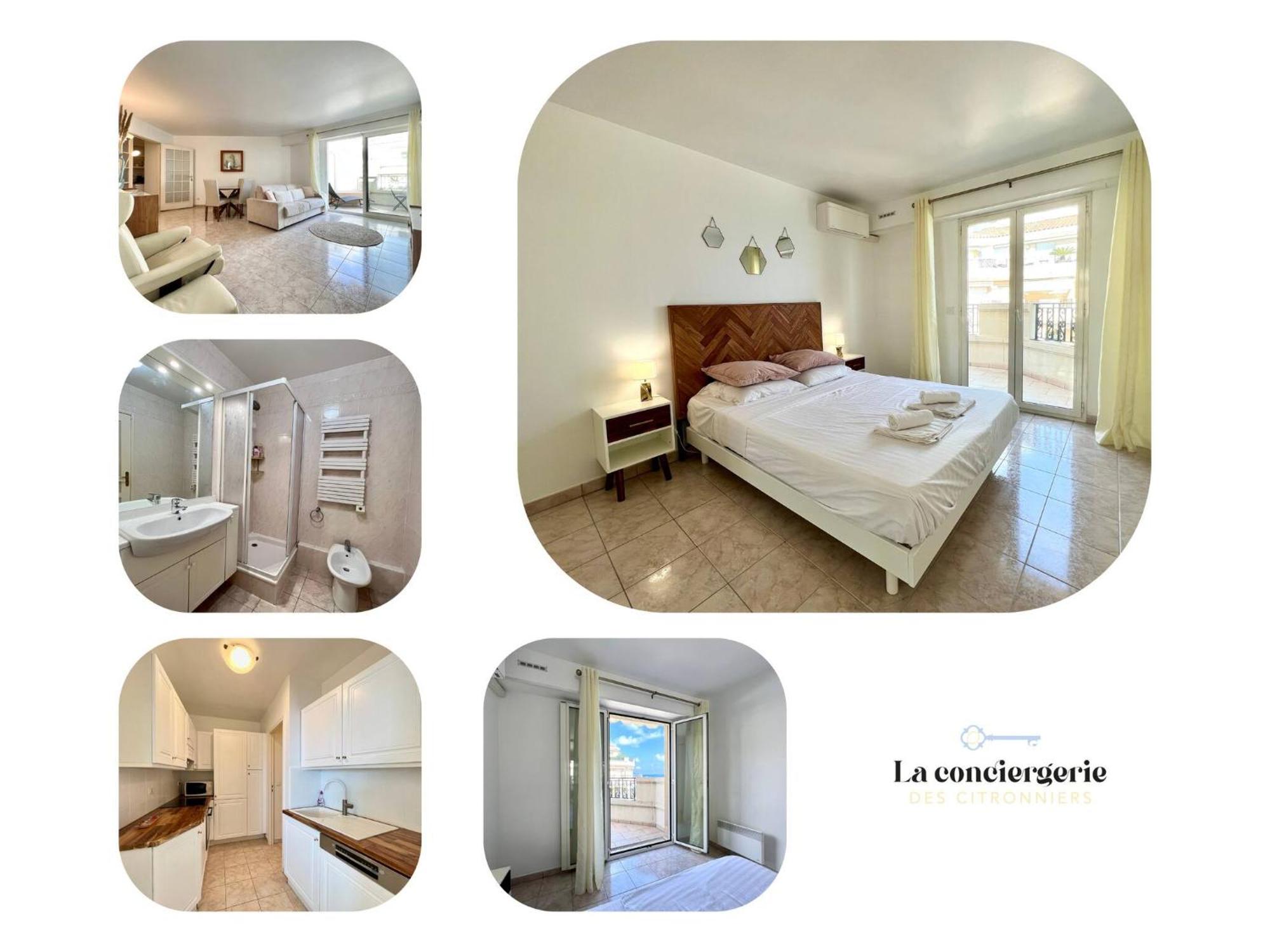 'Le Victoria Beach' Vue Mer Plein Centre, Spacieux Menton Eksteriør bilde